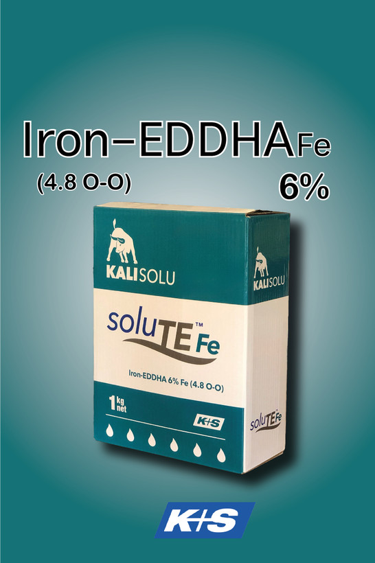کود کلات آهن 6%EDDHA با ایزومر ارتو- ارتو 4.8% کاپلاس اس آلمان(K+S)