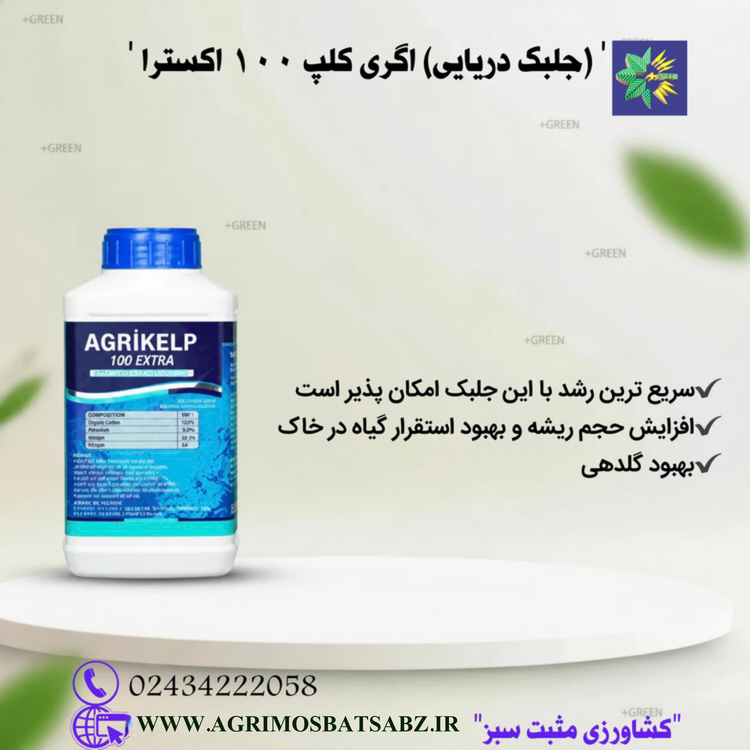 (جلبک دریایی )اگری کلپ 100 اکسترا